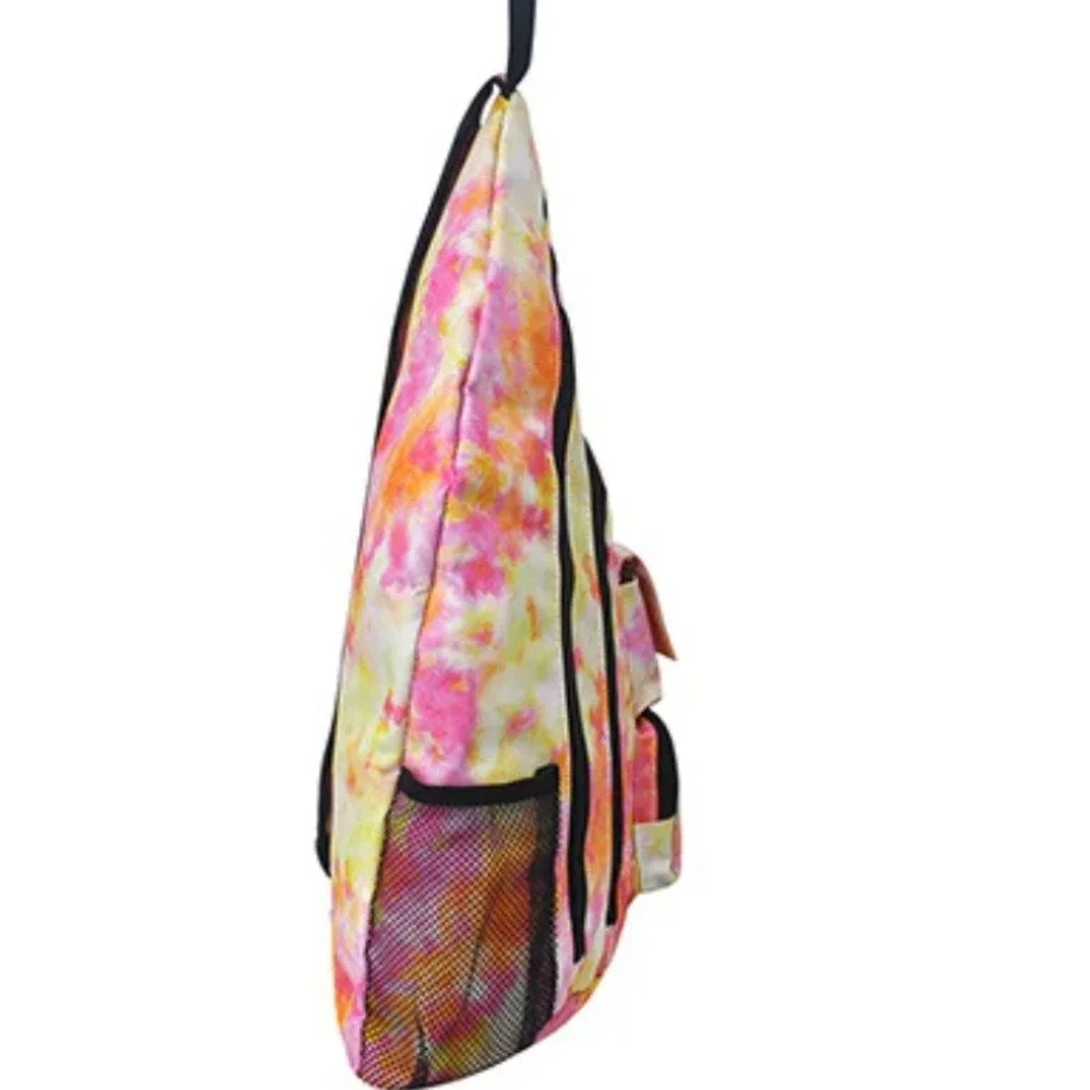 Tie Dye Sling Backpack Women Colorful Crossbody Bag Casual Travel Daypack